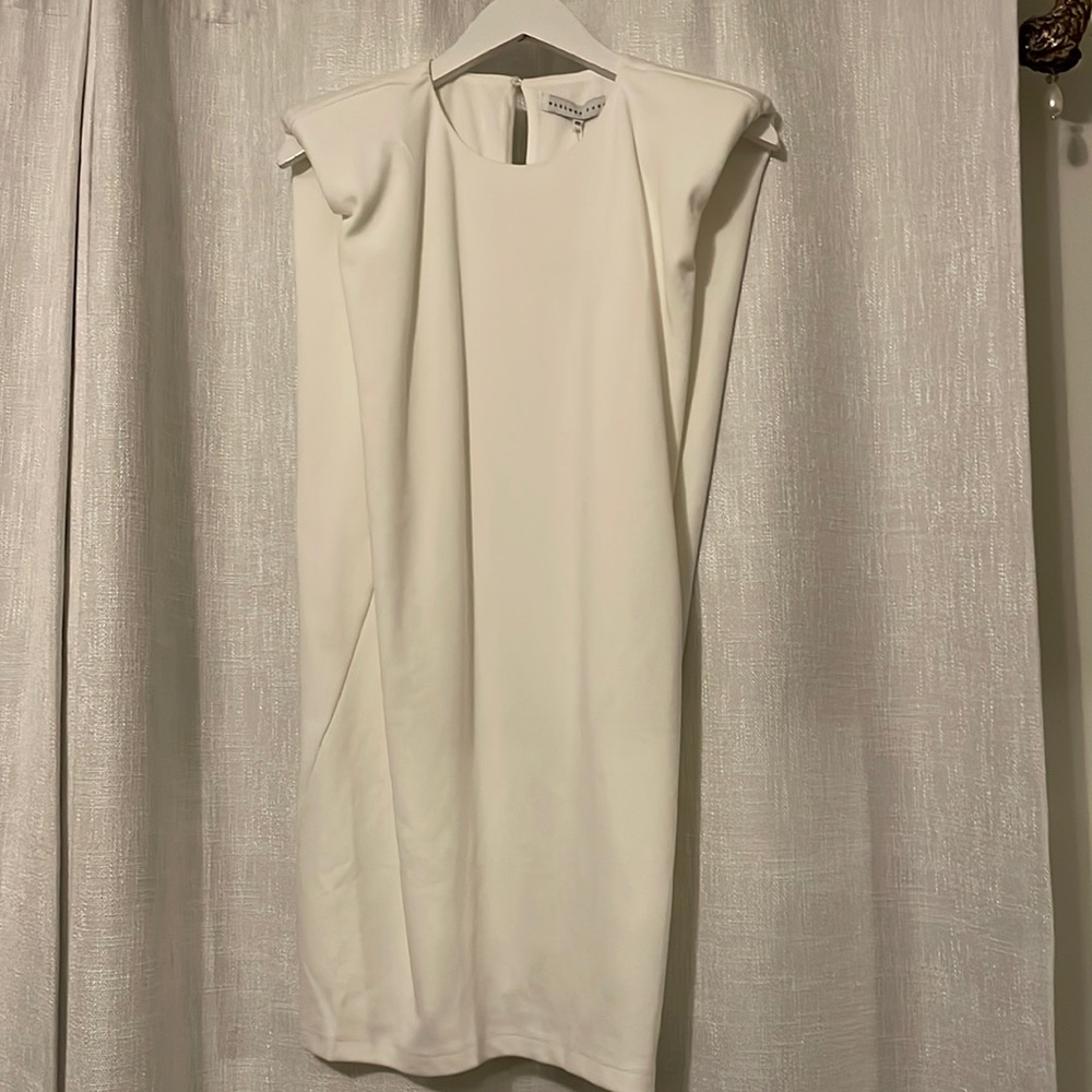 white mini dress
